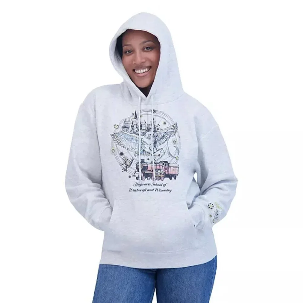 New Harry Potter Character Hoodie Hogwarts School of Witchcraft Wizardry Owl